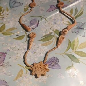 Artisan Brown Necklace with Intricate Detailing